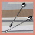 Long handle 1/3 pcs pickling spoon stainless steel silver color mirror polish spoon best for cutlery 23 cm long.