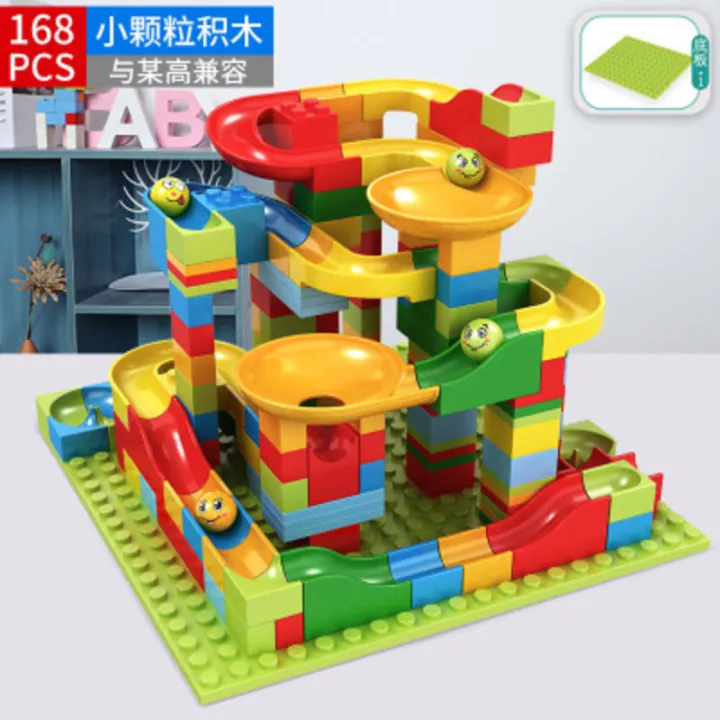 Marble%20Race%20Run%20Big%20Block%20Compatible%20City%20Building%20Blocks%20Funnel%20Slide%20Blocks%20DIY%20Big%20Bricks%20Toys-168%20PCS%20-%20Image%202