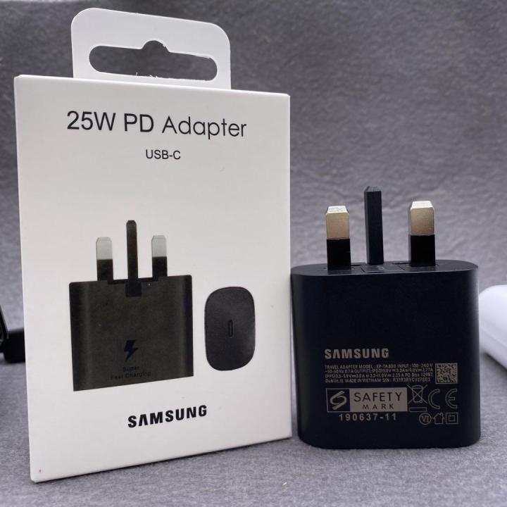 Samsung%20(25W)%20Super%20Fast%20Charging%20Pd%20Adapter%20Usb-C%20With%20Cable%20-%20Fast%20Charger%20-%20Image%203