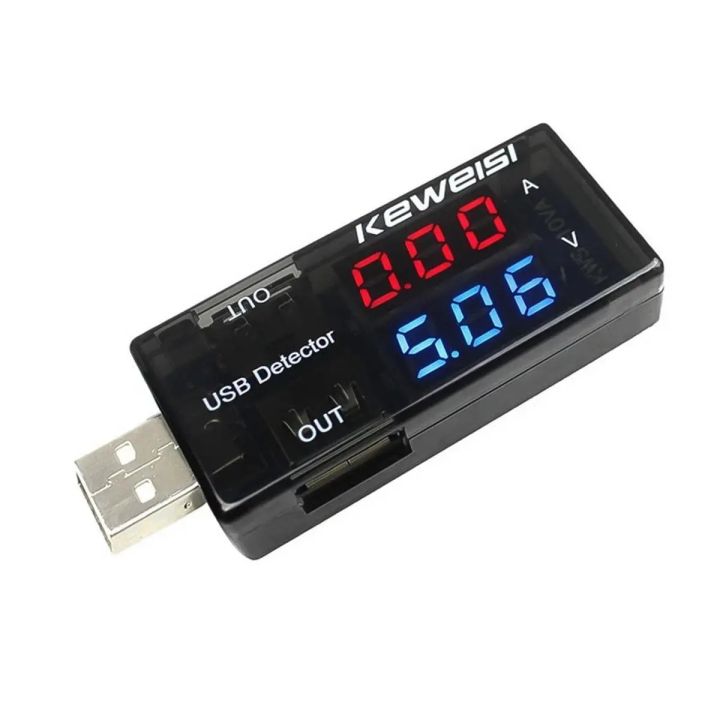 Dual Usb Voltage & Current Tester - Dual Display USB Current Voltage ...