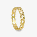 Golden Color Notched Finger Ring For Women - Finger Ring 2pcs. 