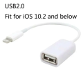 For Apple Interface Male to USB Female OTG Adapter Cable for Apple iPhone 5 5s 6 6s Plus 7 Style:Suitable for iOS 10.2 and below. 