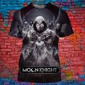 New Disney T-Shirts Moon Knight Cartoon Anime 3D Print Streetwear Men Women Fashion Oversized T Shirt Kids Boys Girls Tees Tops.