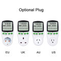 Digital LCD Energy Meter Wattmeter Monitoring Device Wattage Electricity Kwh Power Measuring Outlet Analyzer. 