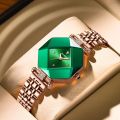 POEDAGAR Women Watch Luxury Green Diamond Quartz Ladies Watches Waterproof Stainless Stain Fashion Watches Girlfriend Gif. 