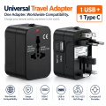 Universal USB Multi Plug Travel Adapter Power Socket international UK/US/AU/EU/CA All in 1 Travel Adapter converter. 