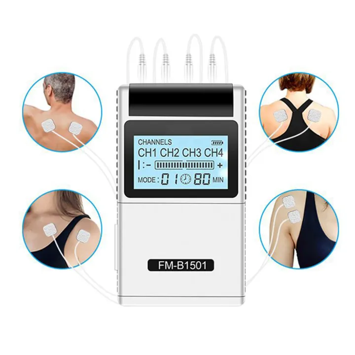Migeet%20TENS%20EMS%20Muscle%20Stimulator%2015%20Modes%20&%204%20Outputs%208%20Pads%20for%20Natural%20Pain%20Relief%20Electric%20Pulse%20Impulse%20Mini%20Massager%20Machine%20Portable%20electrotherapy%20Machine%20-%20Image%202