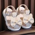 Girls' Sandals Summer 0-3 Children Toddler Baby-Year-Old Soft Bottom Non Slip Outdoor Pump Infant Buckle Toddler Shoes. 
