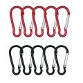 1-15PCS Spring Clasp Hook Aluminum Alloy Carabiner Spring Snap Clip Hooks Keychain Climbing Carabiner For Key Camping Tools.