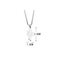 Stainess Steel Humanoid Pendant Hip Hop Necklace Billie Eilish Blohsh The same style No Fade Silver Color Lover Jewelry with Chain For Women Men.
