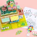 New Paper House Model Puzzle 3D Handmade Puzzle Model Children's Toys Early Education Educational Toy Kids. 