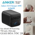 Anker 313 GaN 30W Foldable Charger USB C Power IQ 3.0 Verified Product. 