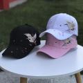 New Women's Hats Chinese Style Embroidery Crane Curved Brim Caps Fashion Versatile Baseball Cap Spring and Summer Sun Hat.