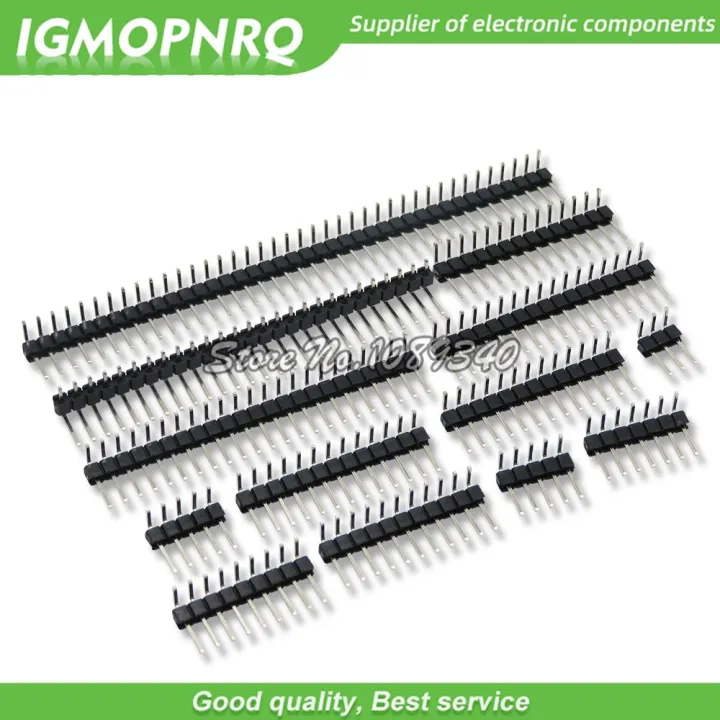 10PCS%201X/2/3/4/5/6/8/10/40%20PIN%20Single%20Row%20Right%20Angle%20MALE%20PIN%20HEADER%202.54MM%20PITCH%20Strip%20Connector%20Socket%203p/4p/6p/8p/20p/40p%20-%20Image%202