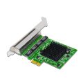 Network Cards Network/Ethernet/Lan Adapter PCI-E Network Card Realtek RJ45 Internet Ethernet Gigabit 4 Port Network Card. 