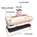 For iPhone XS Max Shockproof Silicone + PC Protective Case with Dual-Ring Holder. 