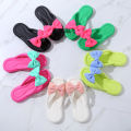 Summer Women's Slippers Sweet Bow Tie Flip Flops Women Slides Fashion Outdoor EVA Non-Slip Beach Shoes Home Comfortable Sandals. 