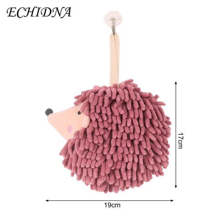 Hedgehog%20Hand%20Towel%202pcs%20Cute%20Hedgehog%20Fluff%20Ball%20Hand%20Towels%20Soft%20Absorbent%20Microfiber%20Chenille%20Towels%20with%20Hanging%20Rope%20Quick-drying%20Hand%20Towel%20Set%20Decorative%20Bathroom%20Hand%20Towel%20-%20Image%202