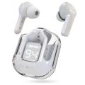 Transparent TWS Ultrapods Max 5.3 Original Digital Display Wireless Earbuds with HiFi sound quality. 