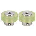 XHHDQES 2X,300mm Aluminum Polyurethane Industrial Encoder Wheel Measuring Wheel for Measuring Rotary Encoder. 