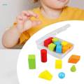 Montessori Mathematical Teaching Aids Educational Geometric Solid Blocks for Activity. 