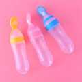 Silicone Baby Food Dispensing Spoon & Feeder, Travel Baby Training Bottle with Spoon Soft Head Baby Feeding Tools - kids.