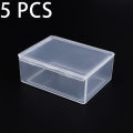 1/5/10Pcs Mini Rectangular Box With Lid Transparent Plastic Storage Boxes Dustproof Durable Storage Case Container Jewelry Packing Box. 
