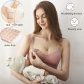 Wireless Front Open Nursing Bra Soft Lace Breathable Seamless Maternity Breastfeeding Bras Maternal Support For Pregnant Women.