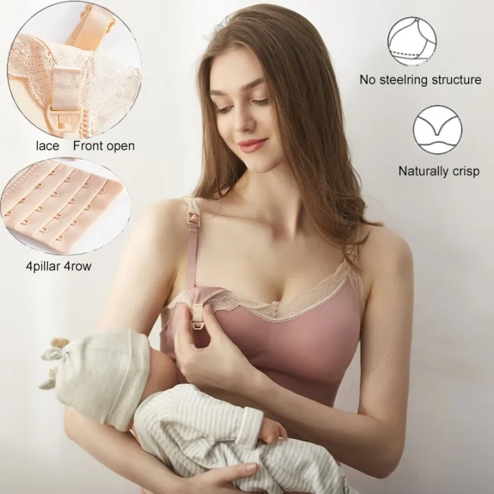 Wireless%20Front%20Open%20Nursing%20Bra%20Soft%20Lace%20Breathable%20Seamless%20Maternity%20Breastfeeding%20Bras%20Maternal%20Support%20For%20Pregnant%20Women%20-%20Image%203
