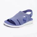 Spot 2021 Autumn Fish Head Casual Velcro Fashion Sandals Flat Women's Shoes Origin Source 6 Color Plus Size. 