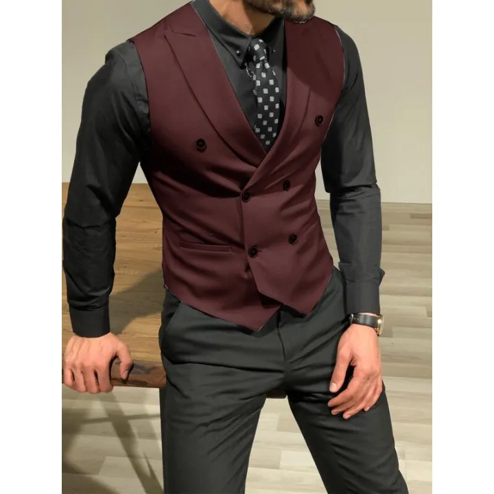 Men's%20Suit%20Vest%20Double%20Breasted%20Sleeveless%20Wedding%20Groom%20Vest%20Retro%20Slim%20Fit%20Work%20Wear%20Business%20Waistcoat%20-%20Image%204