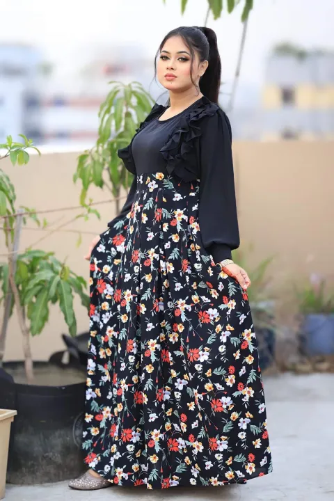 New%20Gorgeous%20Stylish%20and%20Fashionable%20Latest%20Premium%20Luxury%20Screen%20Printed%20Skirt%20Linen%20Alex%20Georgette%20Full%20Sleeve%20Work%20Stitched%20One%20Piece%20Dress%20For%20Women%20-%20Image%204