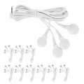 TENS Massage Machine Electrode Wire 10pcs DC 2.5mm 4 Button Lead Cable for Digital. 