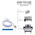 USB Type B Midi Cable To Type C Connector, Adapter Cable, Piano Audio Cable. 