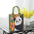 Tote Bag Chinese Panda Handbag Trendy Tote Bag Panda 26*10*30cm Cartoon And Anime Tote Bag Felt Spacious Tote Bag Large Capacity Handbag for School Tote Bag Travel Tote Bag Shopping Tote Bag Work. 
