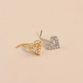 PantiesPanties1pc Simple Mini Love Heart L-Shaped Nose Stud Nail Ring Simple Zinc Alloy Nose Piercing Jewelry. 