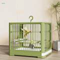 Parrot Bird Cage with Hook and Slide Out Tray, Home Use Cage Bird House for Parakeet,.