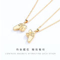 Cayi game machine necklace handle couple necklace a pair of magnet magnets personality men and women Valentine's Day gifts.