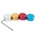 JOUYI 2PCS Strap Lock Security Lock End Button Guitar Straps Belt Buckle with 4PCS Guitar Pedals Footswitch Topper.