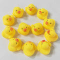DENOSWIM 1pc Baby Bath Toys Mini Squeaky Rubber Duck Whistle Float Bath Pool Ducky Sound Shower Kids Toys. 