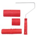7 Inch Empaistic Pattern Roller Painter +2 PCS Wood Graining Painting Tool,Art Wallpaper Imitation Wood Grain Tool,Wall Texture Art Painting Tool Set. 