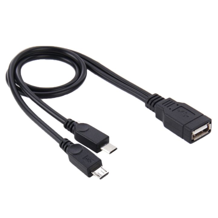 USB%202.0%20Female%20to%202%20Micro%20USB%20Male%20Cable,%20Length:%20About%2030cm%20-%20Image%202