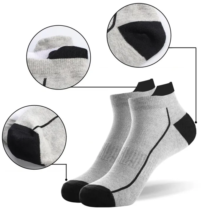 5%20Pairs%20organic%20cotton%20men%20socks%20thin%20knit%20mesh%20ankle%20socks%20summer%20fitness%20breathable%20quick%20dry%20short%20sock%20for%20cycling%20Plus%20size%20-%20Image%204