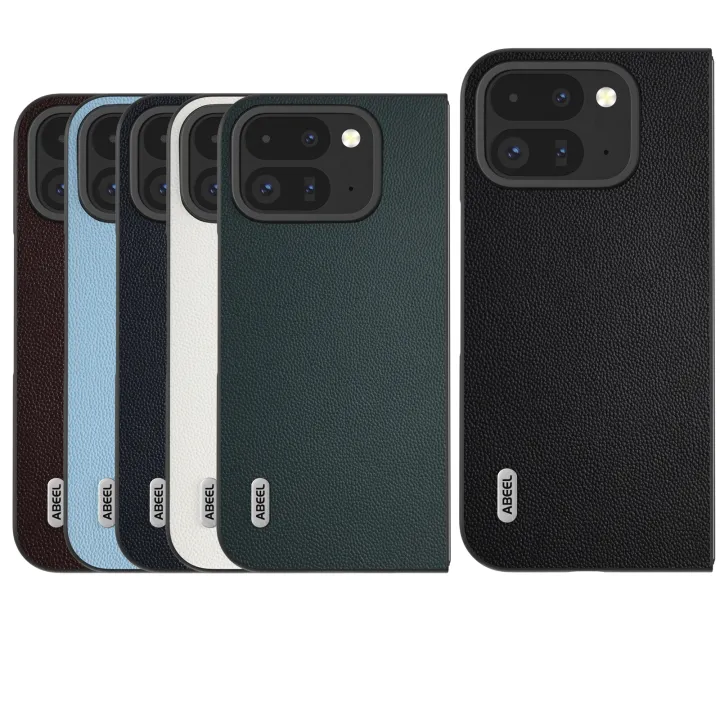 ABEEL%20Leather%20Elegant%20Black%20Edge%20Phone%20Case%20For%20Google%20Pixel%209%20Pro%20Fold%20-%20Image%205