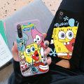 Funny Cartoon SpongeBob SquarePants Phone Case for Xiaomi Mi 9 Mi9 Lite A3 Cute Patrick Star Silicone TPU Soft Color Back Cover. 