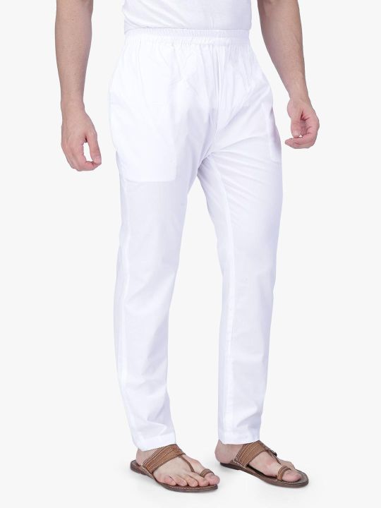 Stylish%20White%20Color%20Cotton%20Pant%20Pajama%20For%20Men%20-%20Image%203