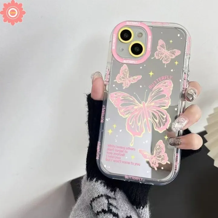 Fashion%20Art%20Romantic%20Pink%20Butterfly%20Creative%20Bracelet%20Casing%20Compatible%20for%20IPhone%207Plus%2011%2015%2012%2013%2014%20Pro%20Max%20XR%2015%207%208%20Plus%20X%20XS%20Max%20Luxury%20Make%20Up%20Mirror%20Soft%20Phone%20Case%20-%20Image%202