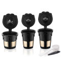 recafimil Reusable Refillable Coffee Capsules Coffee Cup Filter Compatible with keurig 2.0 3 PCS(S/M/L). 