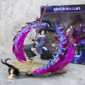 Kokushibo & Yoriichi Tsugikuni PVC Statue 20.5cm — Demon Slayer Collectible Figure with LED Base & Replaceable Heads | Premium Anime Gift / Desk Ornament. 