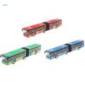 2x 1:64 Scale Alloy Pull Back Vehicle Bus Diecast Toy Gift for Kids. 